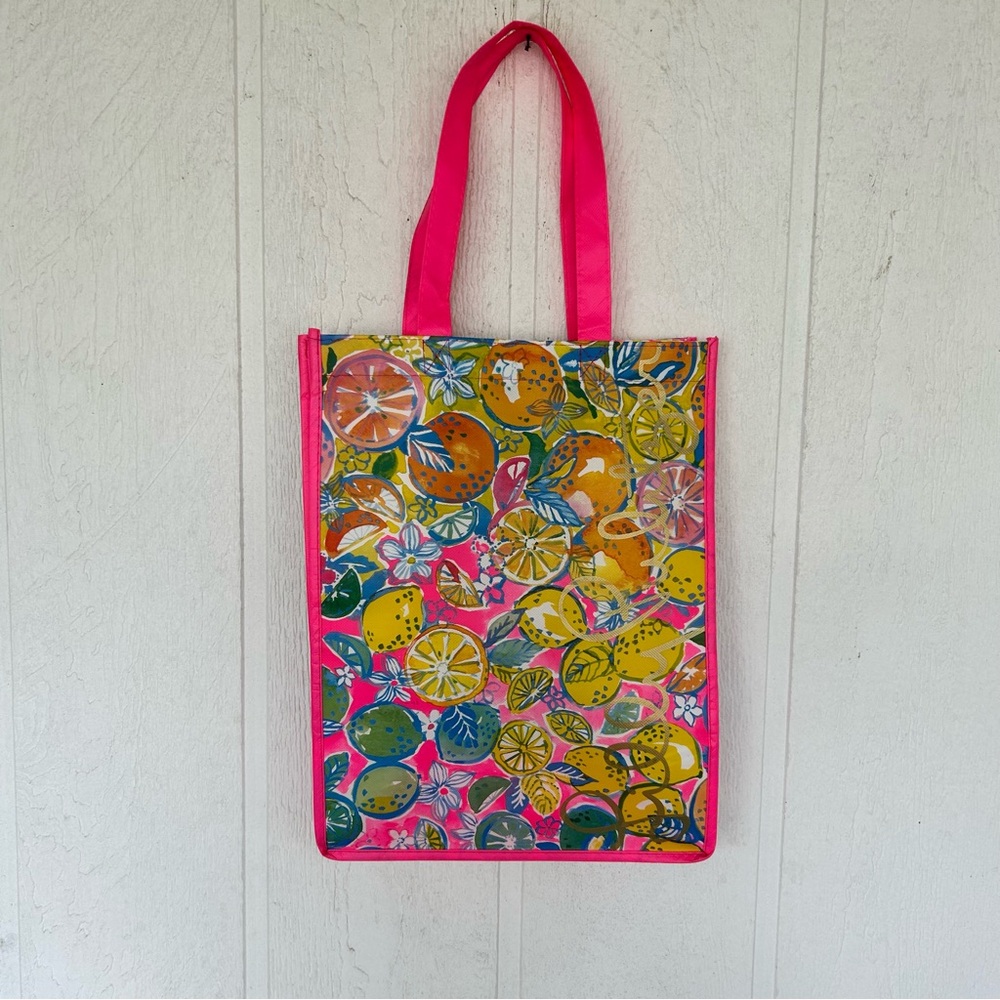 LILLY PULITZER REUSABLE SHOPPING TOTE BAG - Picture 8 of 11